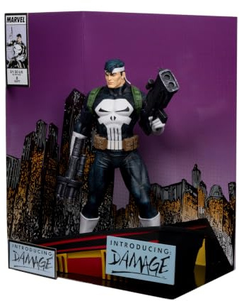 Figura coleccionable de Marvel de 12 pulgadas, escala 1/6, escena posada, The Punisher War Journal #8