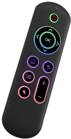 reamhome M5 IR 2.4G Air Mouse Telecomando Touchpad per Android TV Box PC Mini Tastiera Wireless Mouse Volante (con Colore Retroilluminato) Facile Installazione