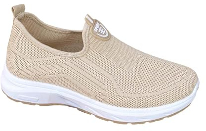 Zapatos ortopédicos para mujer sin cordones suaves zapatillas caminata zapatos de paseo ortopédicas para mujer transpirables antideslizantes ligeros deportivos punta cerrada de malla para senderismo