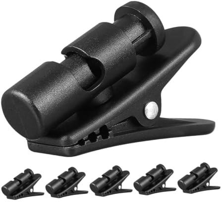 SHINEOFI 6piezas Clips Para Auriculares Cables Abrazaderas Para Cables Ganchos Para Collar Ropa Enrollador De Auriculares