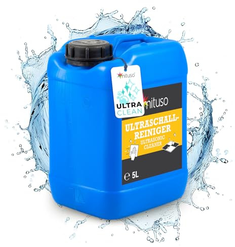 10L Ultraschallreiniger Premium Konzentrat zur Reinigung von Schmuck, Brillen, Uhrenarmbänder, Münzen | Spezialreiniger für alle Ultraschallreinigungsgeräte