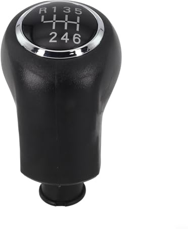 Besttoolifes Pomo de palanca de cambios de cuero para OPEL -Vauxhall Zafira B 2005-2014 | Bola de cambio de transmisión manual ABS | Pieza de repuesto de palanca de cambios de coche de 5/6 velocidades