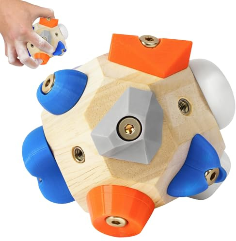 APXEL Handcrafted Boulder Block, Finger Training Tool for Climbers | Climbing Ball for Grip Strength and Precision Training, Wooden Climbing Balls for Rock Climbers for Kids Adults