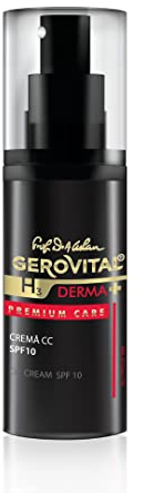 Gerovital CC Cream Viso Antirughe e Antietà, Idratante con SPF 10, Media Copertura, Effetto Lifting, Copre Imperfezioni, Uniforma l’Incarnato, 30 ml