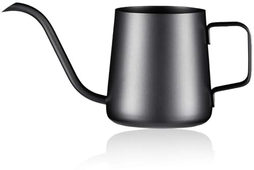 PARACITY Pour Over Gooseneck Kettle Spout TeaPot 12.3oz/350ml Hanging Ear Hand Blunt Long Narrow Kettle, for Coffee Maker Carafe, Camping Tea Pot for Travel Coffee Maker Outdoor