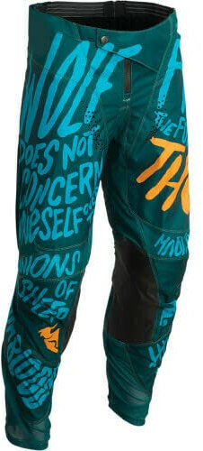 Thor Pantaloni da motocross per bambini e ragazzi con lacci, taglia 26