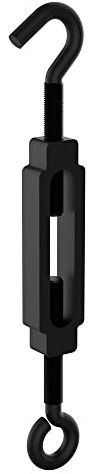 National Hardware Turnbuckle Hook and Eye, 3/16 x 5-1/2, Steel, Black