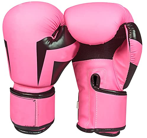 AMONIDA Gants d'entraînement de Boxe, Bonne Performance d'amorti Gants de Boxe de Protection des Mains Respirants et Inodores pour Les Garçons et Les Filles Qui Se Battent (10 oz)