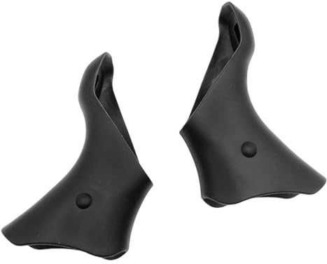 TISHITA 2 Piezas Cubierta Palanca Freno Bicicleta Estribo Palanca Cambio Protector Manillar Silicona Antideslizante Adecuado para Ciclistas Ciclismo de, Negro