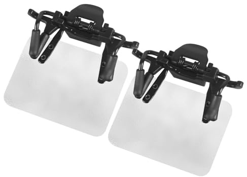 DONGKER Clip oclusor para gafas de tiro, 2 piezas de ángulo ajustable de 180° para gafas de tiro para entrenamiento deportivo