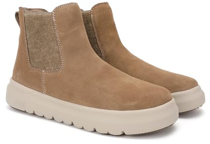 Pitas | NANTES | Stivali casual da donna | Stivaletti in pelle| Scarpa urbani | Mocassini | Nautiche invernali | Sneakers Casual | Calzatura Senza lacci | Calzature Walkinpitas | Camel | 39