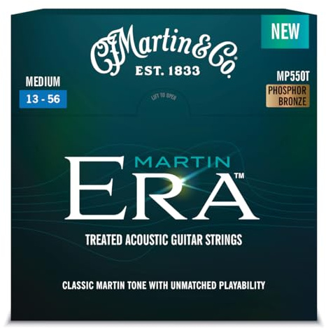 Martin MP550T Era Acoustic Guitar Strings, Medium