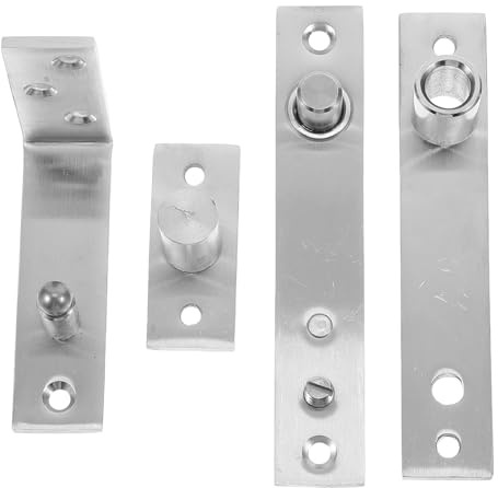 VILLFUL Cerniere per Porte Nascoste in Acciaio Inox 1 Paio Kit Cerniere Pivotanti Heavy Duty Supporto Carichi Pesanti per Armadi e Librerie Ferramenta per Porte Nascoste da Interno