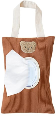Portable Wipes Dispenser, Organizer Bag, 6.69x9.84 Inches Wet Wipe Holder with Travel Design, Compact Wipe Bag, Hygiene Pouch with Durable Material, Cleaning Accessory for Home Outdoor Camping