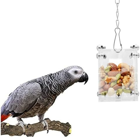 Papagei Fütterungsspielzeug - Acryl Papagei Haustiere Feeder Futterkorb Fütterung Puzzle Spielzeug Erdnuss Obst Gemüse