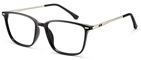 Cyxus Occhiali da Computer Retr Donna Uomo Leggero TR90 Occhiali Anti Luce Blu Affaticamento Degli Occhi Argento