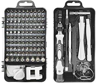 115 in 1 Cacciaviti Precisione Set, Professionali Mini Magnetici kit di Riparazione con Torx Bits, per PC, iphone, Laptop, Occhiali, Orologio, Switch, PS4, PS5, Xbox, Elettronica