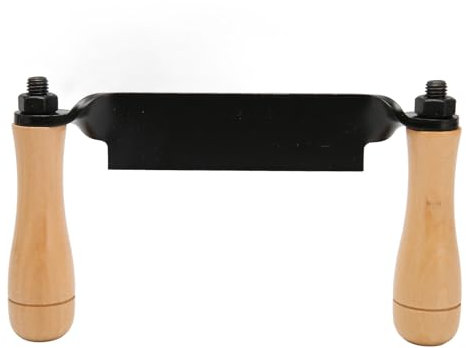 Straight Draw Knife Steel, Steel Cutter Wooden Handle High Hardness Wood Craver for Log Wood Furniture, Wood Carving Tools Blade Wooden Handle High Hardness Polished Draw Shave