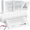 Phomemo M833 Thermal Printer A4 for Travel, Bluetooth Portable Printer 300DPI, Inkless Wireless Thermal Printers for Invoice, Study, Home, Business, School, Compatible with iOS, Android and PC, White