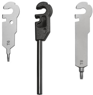 Roxon FLEX FT04 - Construya su propio Juego de Accesorios para Herramientas de Implementos Multiherramienta (T6 Llave Torx, T8 Llave Torx, pedernal)