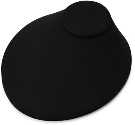 Oirlv Necklace Holder Bust Velvet Jewelry Display Necklace Display for Vendors Display Pendant Display Stand Black