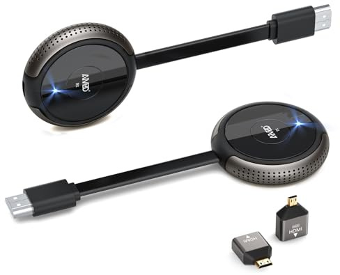 Émetteur et récepteur HDMI sans fil 4K 5G, extension HDMI WiFi, diffusion audio et vidéo depuis ordinateur portable/TV Box/caméra/PS5/téléphone vers TV/moniteur/projecteur 50 m