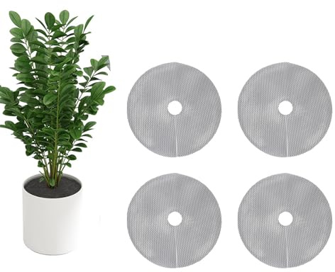 banapoy Griglie Vasi per Piante, Coperture Terreno Tagliabili Resistenti alle Intemperie, Tappo Scavare Gatti per Animali per Protezione dei Fiori del Giardino Interno Ed Esterno (40 cm 4 Pezzi)