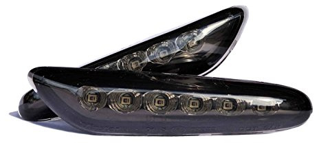 Pour BMW E46 E60 E83 E87 E90 E92 Clignotants Latéraux Répétiteurs Noir Fumé LED