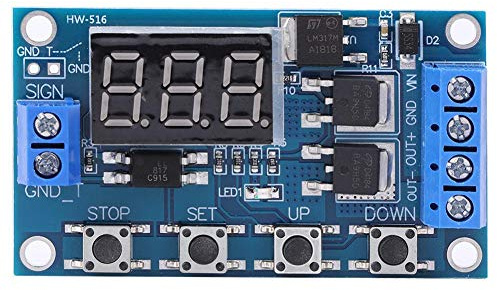 Timer, interruttore di ritardo della scheda di circuito 12 V 24 V modulo relè di temporizzazione ciclo di attivazione doppio controllo del tubo MOS