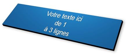 Placa grabada con diseño de casa para buzón autoadhesivo, 10 x 2,5 cm, estándar personalizable – 1 a 3 líneas sin coste adicional + número, morado azul oscuro