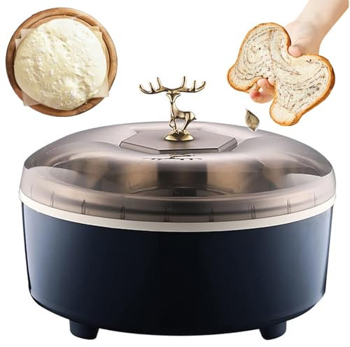 Étuve de Pâte, Machine de Fermentation du Pain 5 L, Température Réglable de 20 À 55 ℃ Et Minuterie de 24 Heures, Boîte de Levée Thermostatique Automatique avec Doublure en Acier Inoxydable Blue