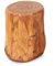 H. Pawlik GmbH Holzklotz aus Massivholz - handgefertigt - Eichenholz Baumstamm als Säule, Hocker oder Beistelltisch - Deko für Drinnen und Draußen (geölt, 45 cm hoch)