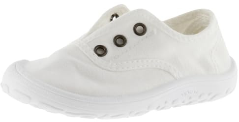 victoria Sneaker Unisex Rispettose Barefoot Bosco Tela Tinta Drec & Elastico Centrale 1370110 per Bambini Blanco 30
