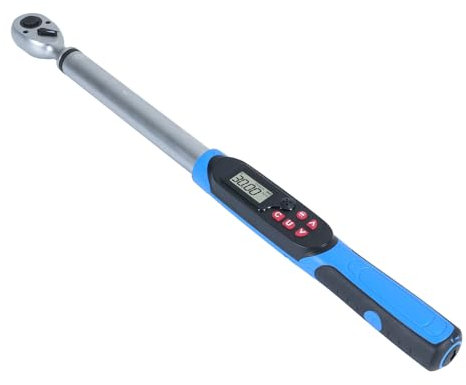 BOROCO Llave de torsión digital con memoria de datos de control preciso, alarma de luz LED de verano, ergonómica, para coches, motos, mantenimiento