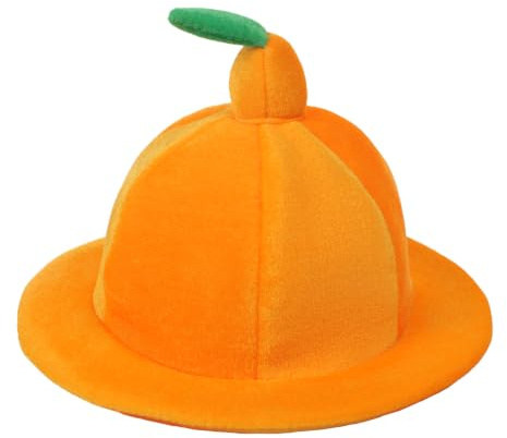 NICEYST Fun Velvet Fruit Costume Hat Watermelon Orange Eggplant Plush Cap