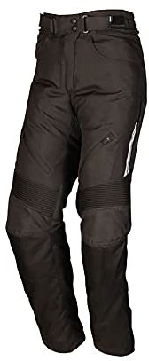 Modeka Violetta wasserdichte Damen Motorrad Textilhose, schwarz, 42