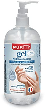 Flacon de 500ml - Gel Hydroalcoolique Purity 703 - Parfum Fleur de Lin