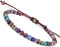 BENAVA Damen Yoga Armband Jaspis Edelstein Perlen mit Infinity Perlen Bunt | Edelstein Armband Meditation | 16-24 cm