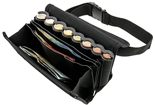 Coin Belt, Waiter's Purse with Coin Dispenser & Carrying Belt, Euro Coin Dispenser Fanny Pack, Euro Sorter Organizer for Taxi Driver, Waiter & Street Stall Owner