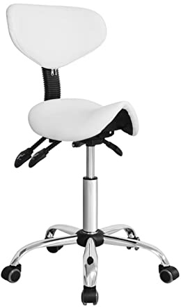 VDD - Sattelhocker ergonomisch - Barbierhocker - Tabouret - höhenverstellbar - Rückenlehne kippbar