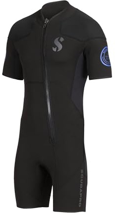 SCUBAPRO Oneflex Shorty Men's Diving Wetsuit, 2.5mm, Short Sleeve, X-Foam Neoprene, M