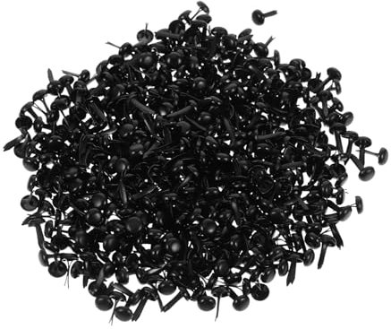 NUOBESTY 500stücke Mini Brads Kleine Papierverschlüsse Robuste Musterbeutelklammern Für Scrapbooking DIY Basteln Vielseitige Handwerksbefestiger Schwarz