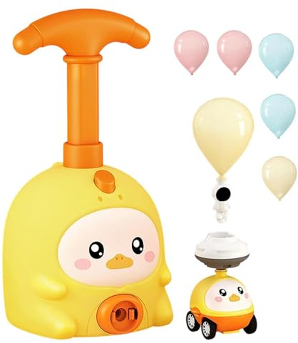 Set di auto con palloncino e pompa, pilota educativa, esperimento scientifico, set di giocattoli con lanciatore di palloncini per bambini, per compleanni dei bambini, educazione precoce e barattoli