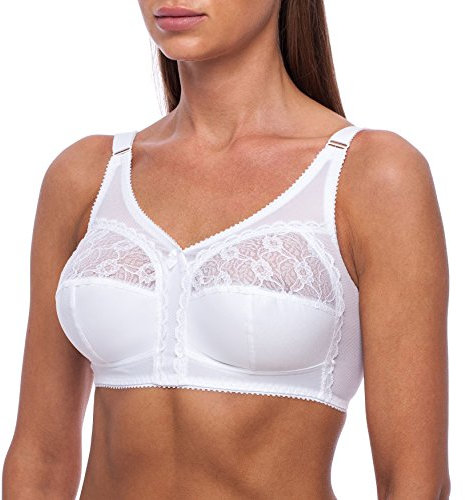 frugue Comfort Non Wired Wireless Support Bra White 44 E
