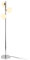 lux.pro Lampada da Terra con 3 Paralumi a Sfera in Vetro Opalino 3X E14 40W Piantana Dritta Alta 154 cm Lampada a Stelo in Metallo