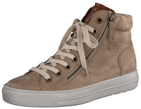 Paul Green Damen, Frauen High-Top Sneaker,Sportschuhe,Freizeitschuhe,Turnschuhe,Laufschuhe,schnürschuhe,high top Sneaker,Beige (JA),38 EU / 5 UK
