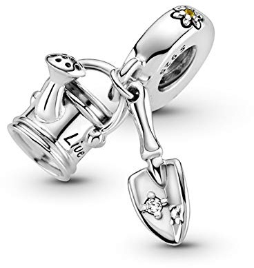 XIAOLW Flicka pojke silver berlock pärlor hänge passform armband smycken för kvinna emalj bearbetade 925 sterling silver berlocker (vattenkanna)