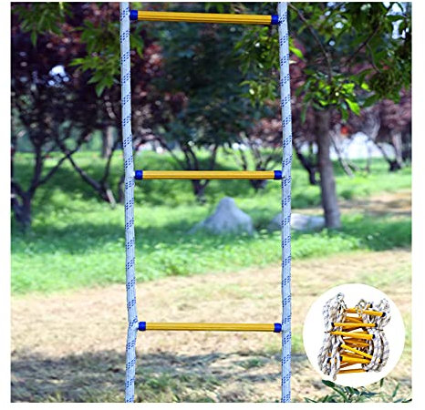 ZXCVBAS Rope Ladder,Safety Rope Ladder,Escape Ladders,Emergency Ladders,Emergency Fire Escape Ladder, Soft Ladder, Fire Rope Ladder Quick Deployment Can Be Used,25m/82.02ft