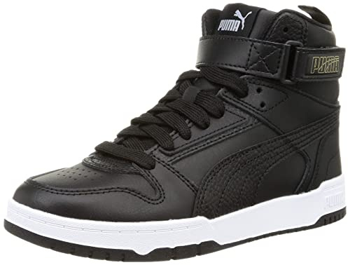 PUMA Unisex RBD Game Sneaker, Black Black Team Gold, 42 EU