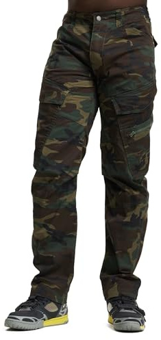 Brandit Adven Slim Fit Pants, Hombre, Woodland, XL Slim